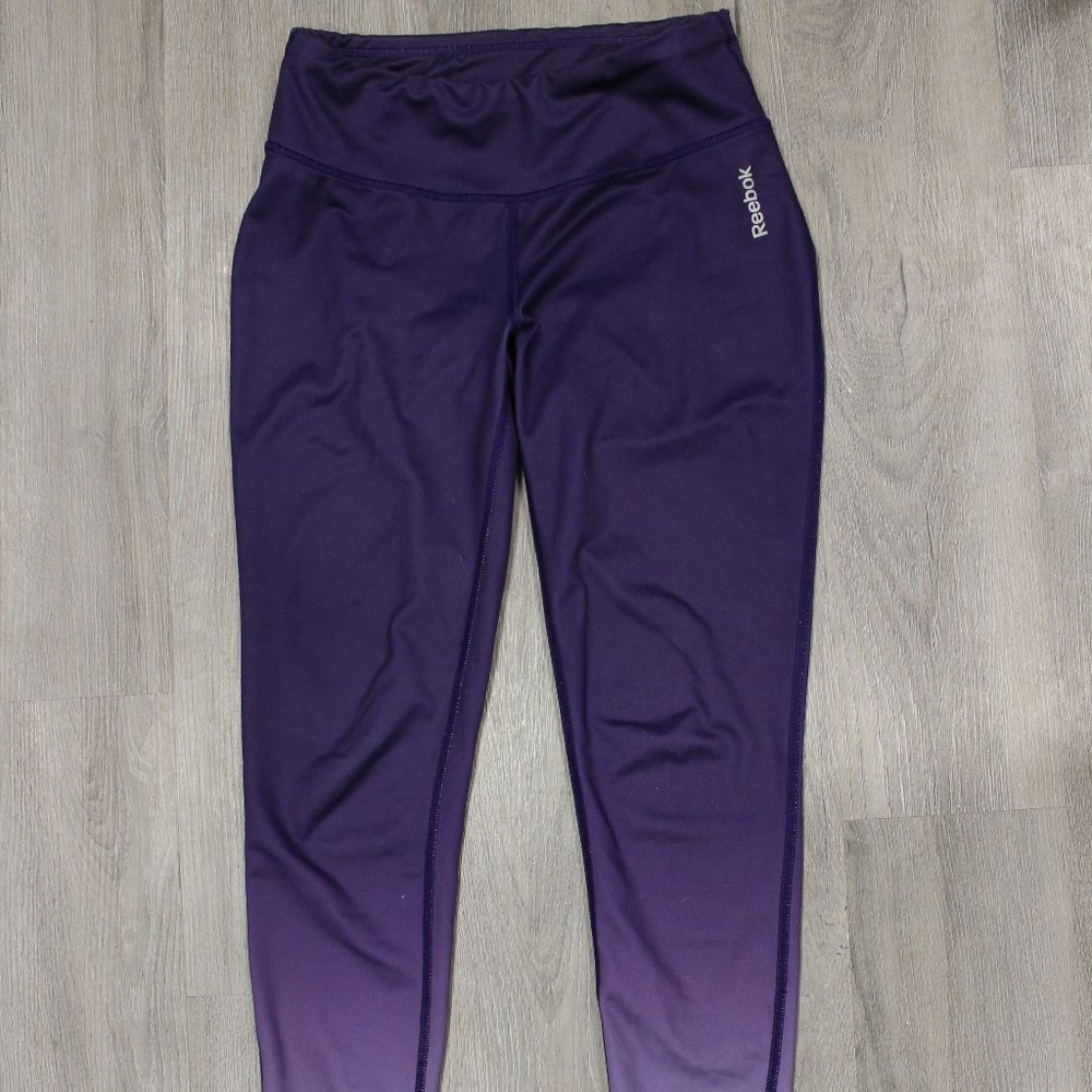 Reebok Women's Purple Gradient Ombre Leggings